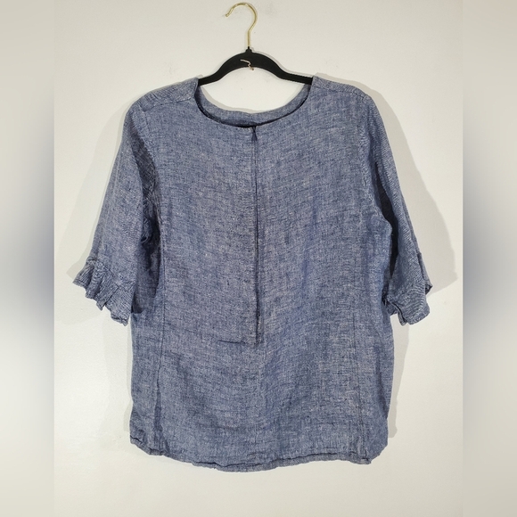💚 3 For $15 💚 INEN Blue Heather Woman's TOP Size 14 WesT Lane - Picture 2 of 7